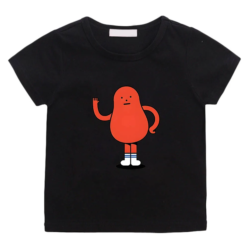 Kleding Sets STICKY MONSTER LAB Leuke Manga Print T-shirts Kawaii Anime T-shirt 100 Katoen T-shirt Regelmatige Zachte Boysgirls 230630