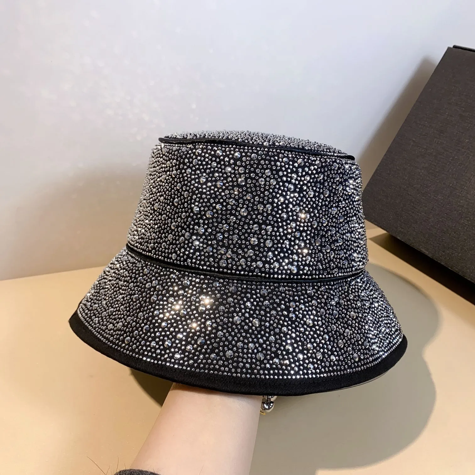 Rhinestones bucket hat Holographic Reflective Bucket Hat, Well Done Goods – Well  main image 2