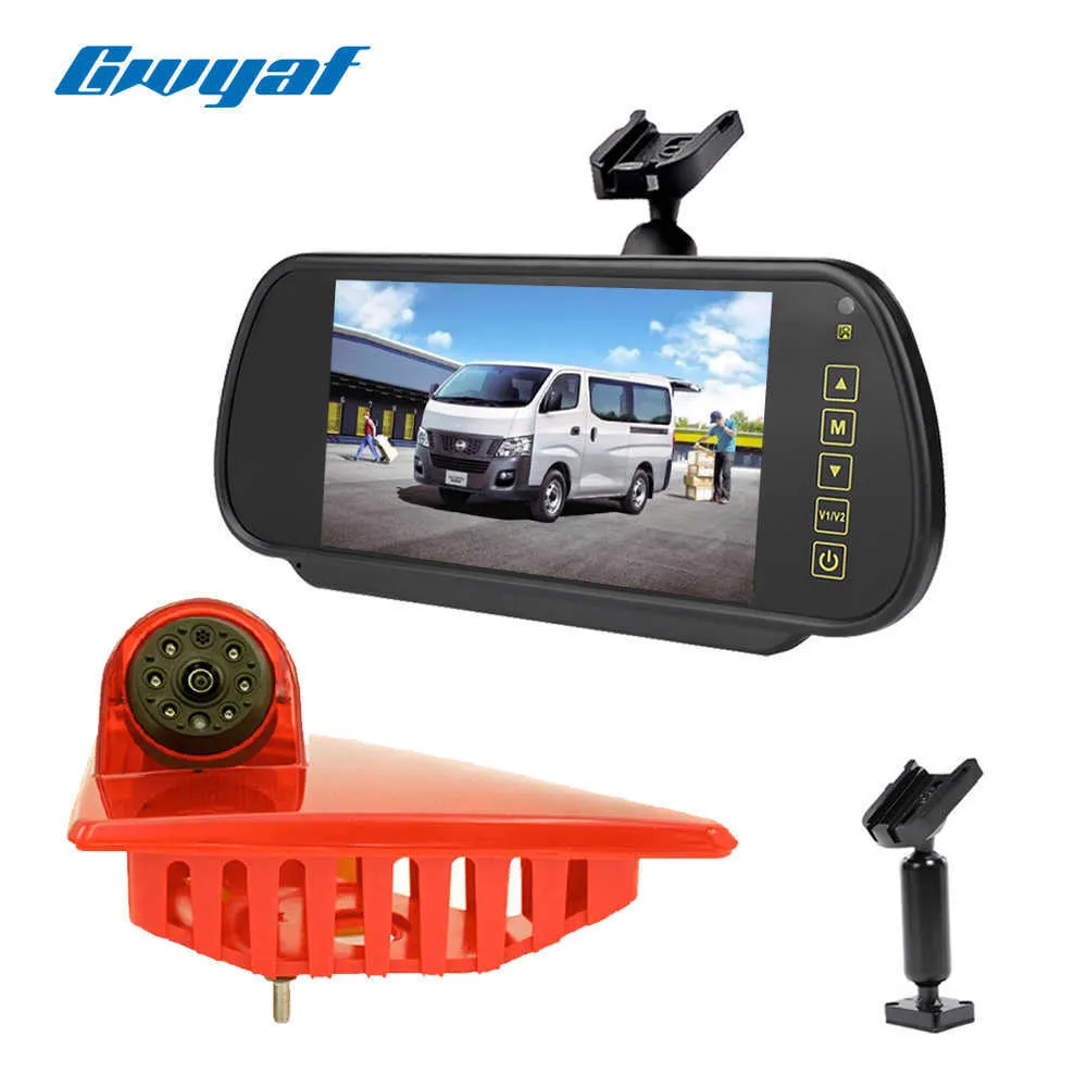 Car dvr Gwyaf Rear View High Brake Ligh Reverse Camera with Monitor Kit for Renault Master Opel Movano Nissan NV400 (from 2010)HKD230701
