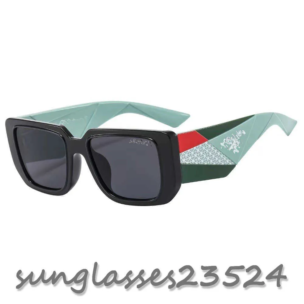 Designer solglasögon män kvinnor uv400 polariserade linser kattögon full ram solglasögon utomhus sport cykling kör resor solglasögon gafas de sol 3435 grön