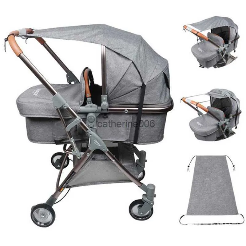 Baby barnvagn Sun Shade Sun Visor Carriage Canopy Cover för barnvagnar barnvagn Tillbehör Bilsätet buggy pushchair cap vagn Awns L230625