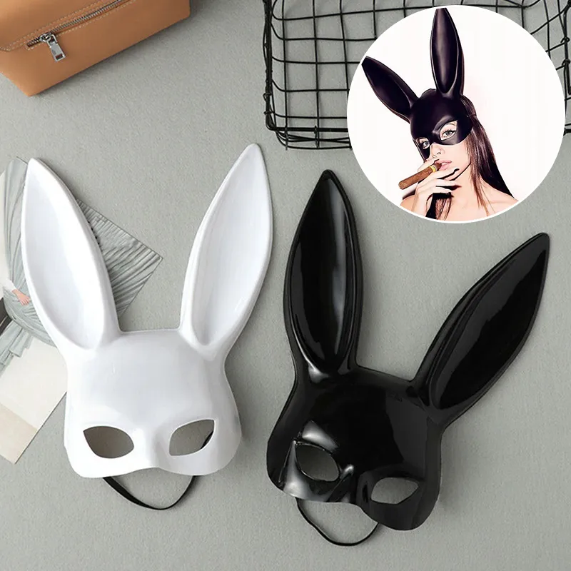 Masques de fête Halloween lapin masque scène Cosplay accessoires de performance lapin oreilles discothèque carnaval fille fournitures 230630