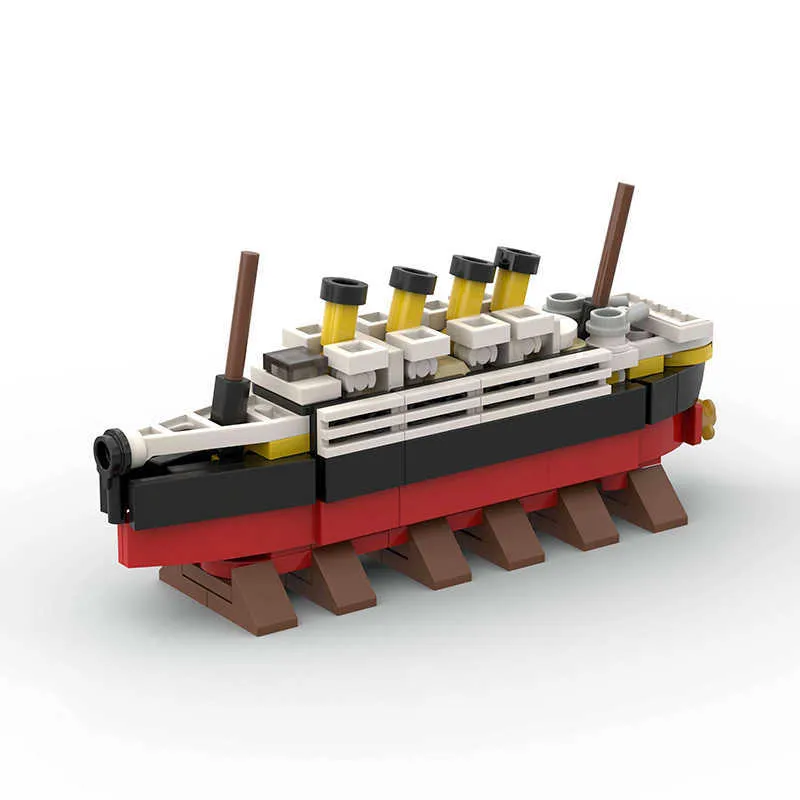 Titanic Shipwreck Building Blocks Set With Case Break In Half