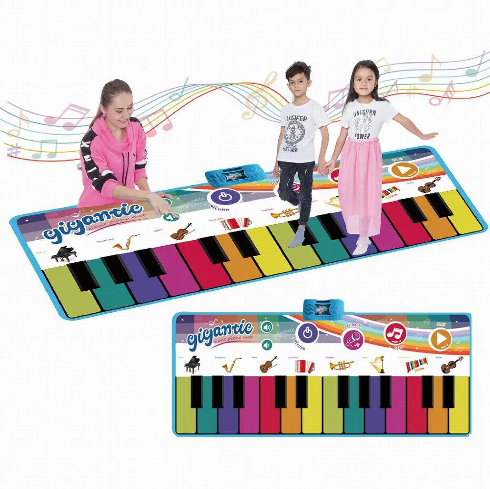 Tapis musical bébé, tapis de jeu de piano, toucher piano musique