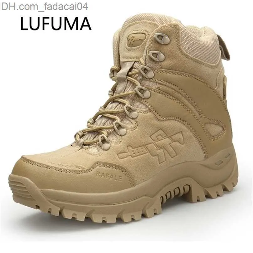 안전 신발 안전 신발 LUFUMA 남성 밀리터리 부츠 전투 남성 Chukka Ankle Boot 전술 빅 사이즈 육군 남성 Motocycle s 221110 Z230701