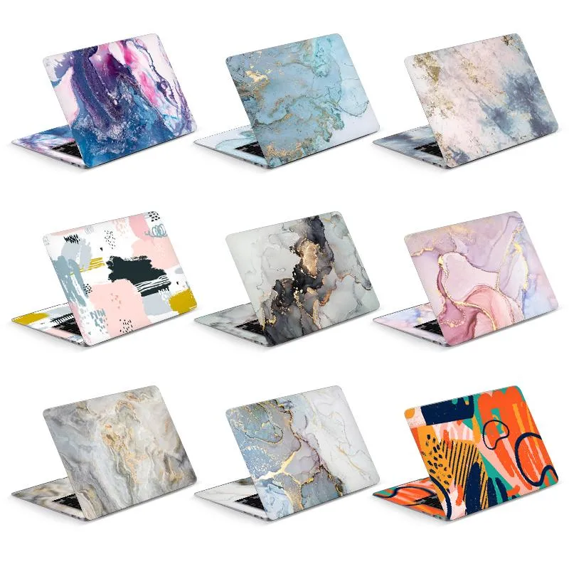 SKINS Universal Marble Laptop Cover Naklejki Skórki winylowe 2pcs Udekoruj naklejkę 13,3 „14” 15,6 ”17,3” dla książki/lenovo/asus/hp/acer