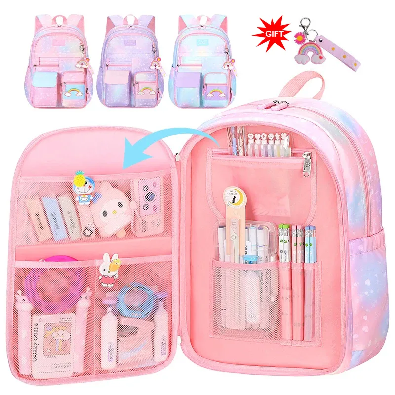 Mochilas Meninas Fofas Mochilas Escolares Crianças Mochila Escola Primária Satchel Crianças Mochila Mochila Princesa Mochila Infantil 2 Szies 230701