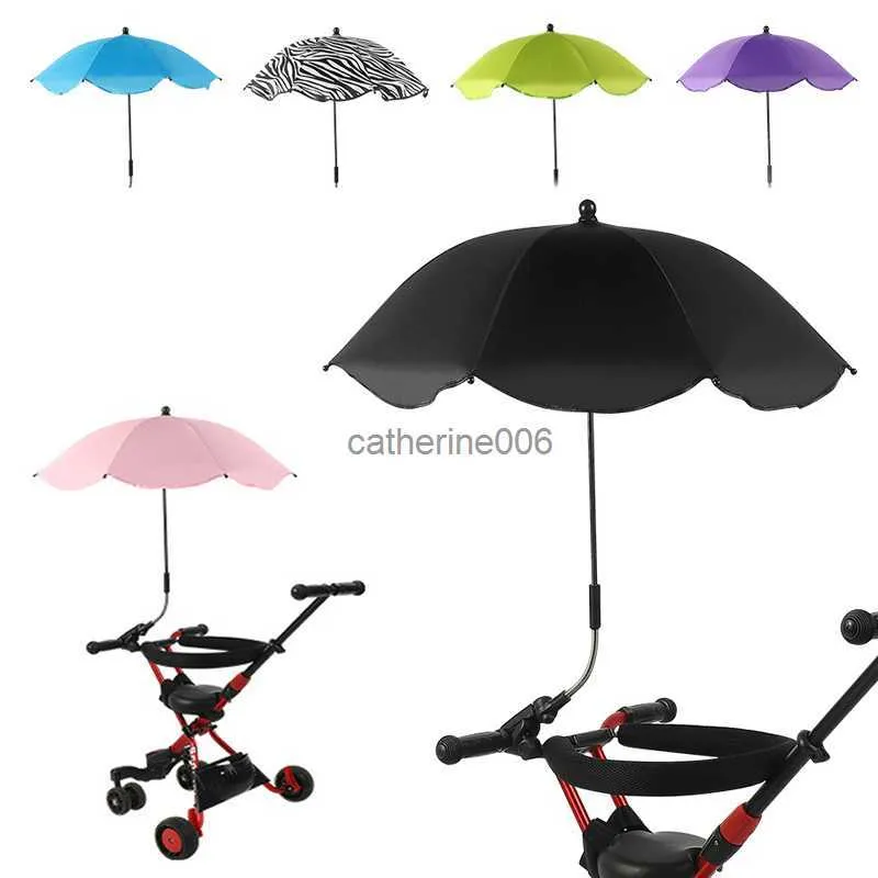 UV Bescherming Sunscree Regendicht Baby Paraplu Baby Wandelwagen Cover Kan Vrij Gebogen Roest Niet Universele Kinderwagen Accessorie L230625