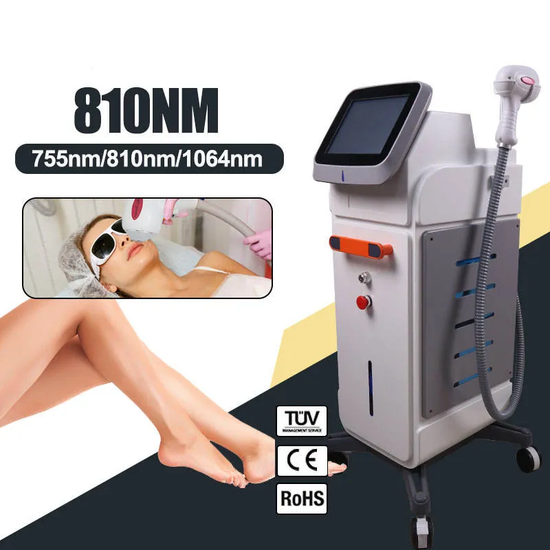 Latest Picosecond Laser Tattoo Remove 3 wavelength 532 755 1064 Pico Diode Laser 808 Hair Removal Machine