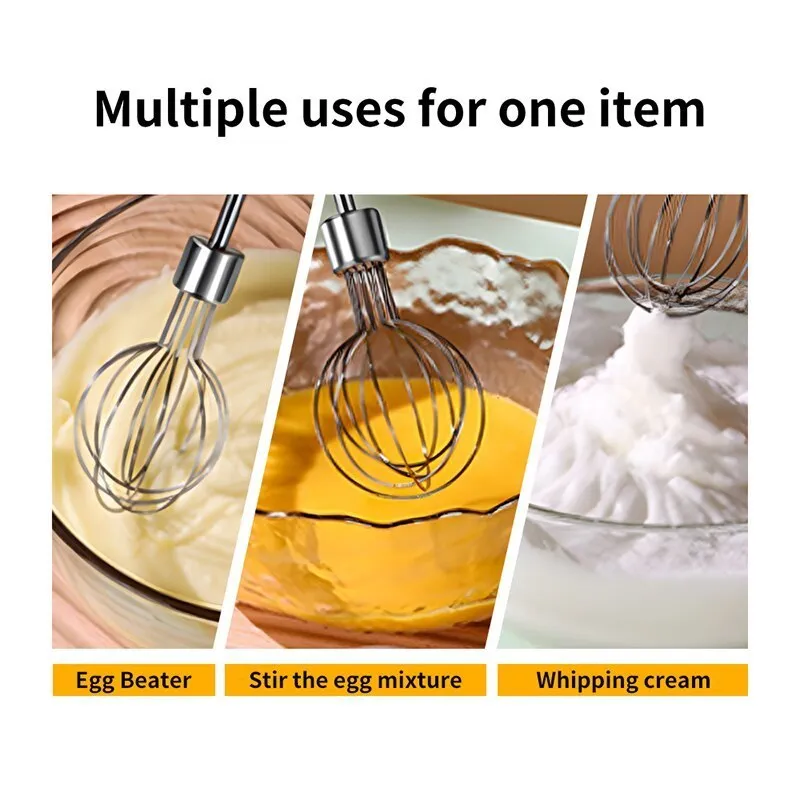 1pc, Wireless Portable Electric Food Mixer Automatic Whisk Dough Egg Beater  Baking Cake Cream Whipper Kitchen Tool
