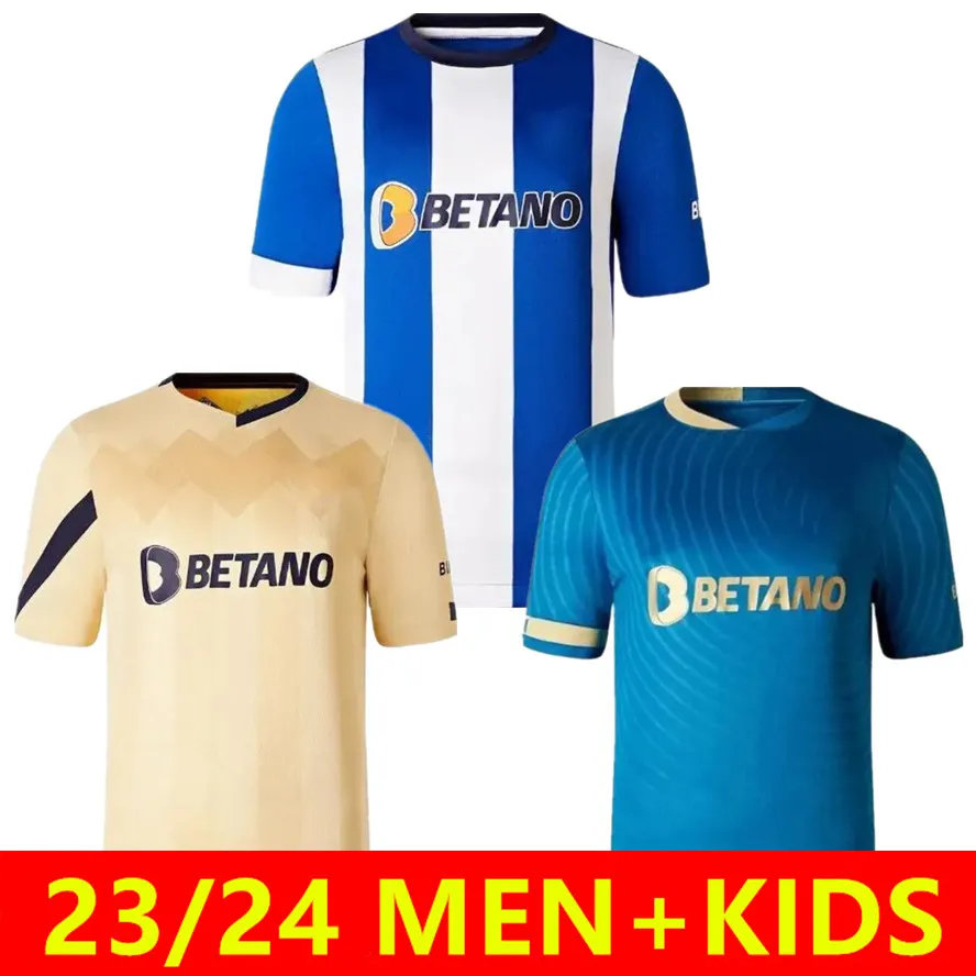 23/24 Jerseys de football à domicile Dragon Pepe Fabio Vieira Mehdi 2023 2024 OTAVIO EVANILSON Matheus Maillots Shirt Marega Sergio Away Third Men Kids Football Jersey