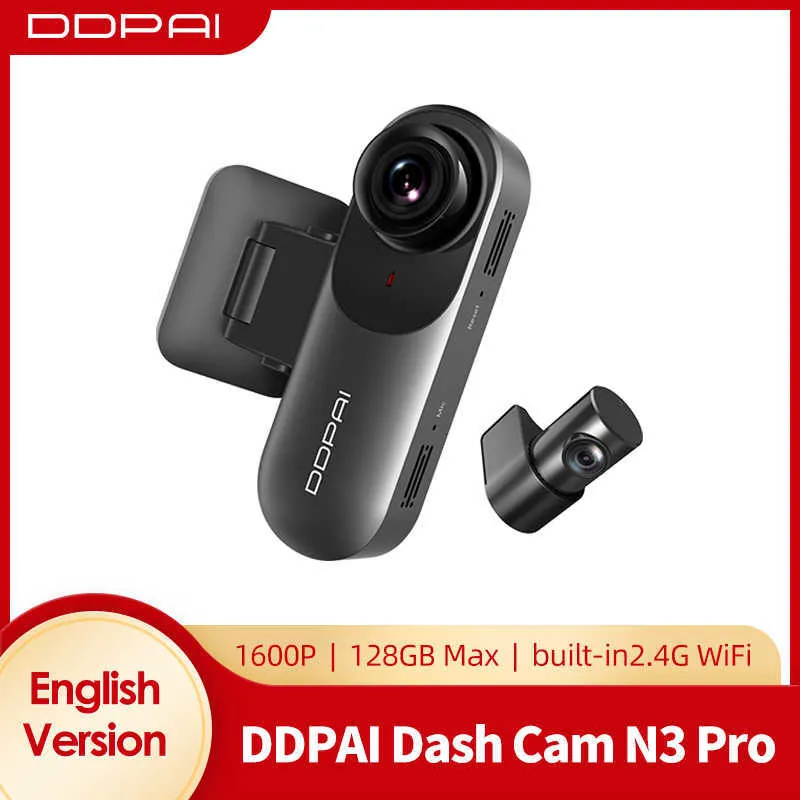 Bil dvr DDPAI Mola N3 Pro Dash-eran Driving Vehicle Cam Wifi Smart Connect Recorder 1600P HDHKD230701