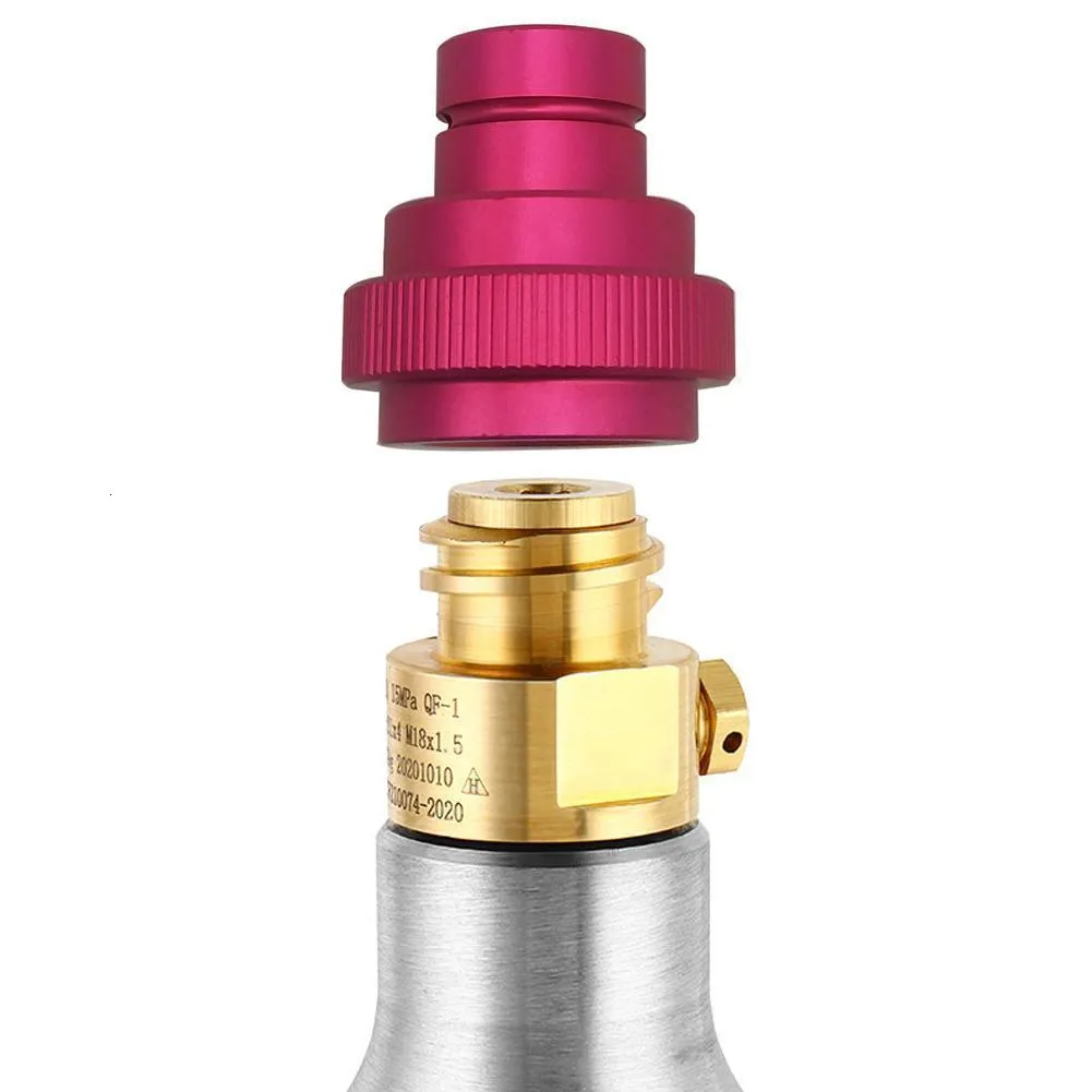 Water Bottles CO2 Quick Adapter For Soda Strea Bubbler Purple Machine Conversion To Connect Tank 230630