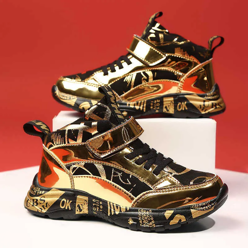 Gold Fur Kids Sneakers Boys Casual Sports Shoes for School Running Walking 2024