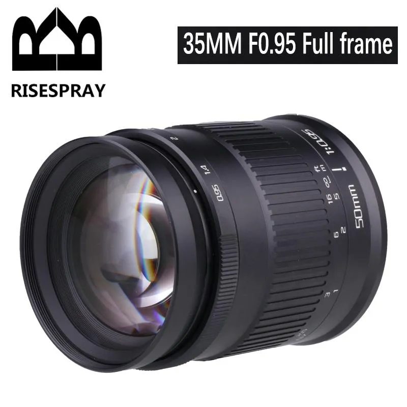 Filtry Risespray 50 mm f0.95 Pełna ramka Mikro Single Manual obiektyw dla Sony E Canon RF Nikon Z L King of Night Vision/Wirtual Tło