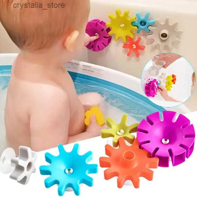 Colorful Spinning Waterwheel Bath Toys Suction Cup Fun for Babies 0-12  Months! Best Seller!