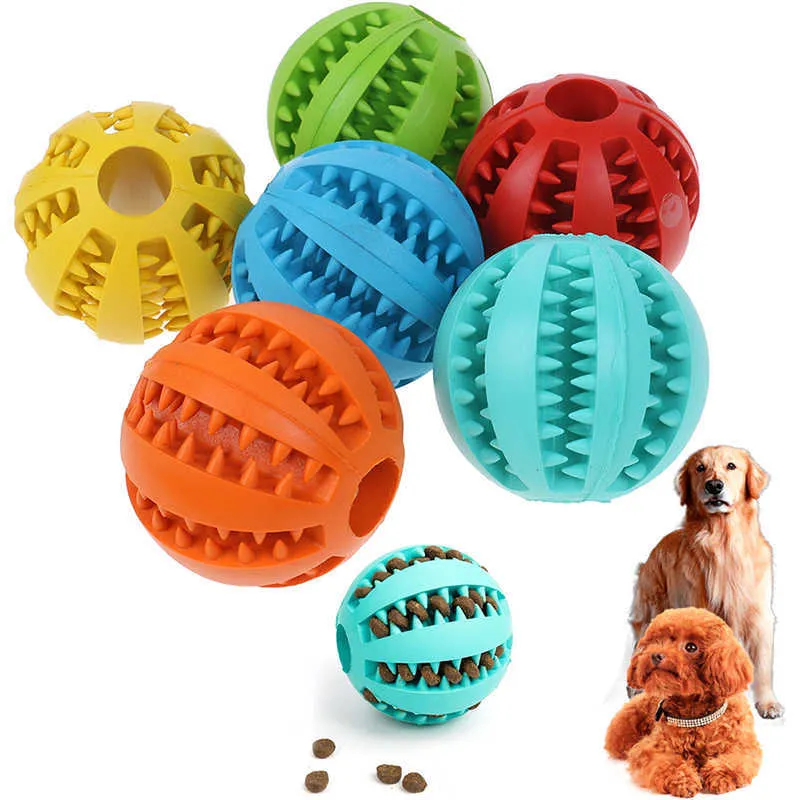 Pet Sof Pet Dog Toys Toy Funny Interactive Elasticity Ball Dog Chew Toy For Dog Tooth Clean Ball Of Food Extra-tough Rubber Ball