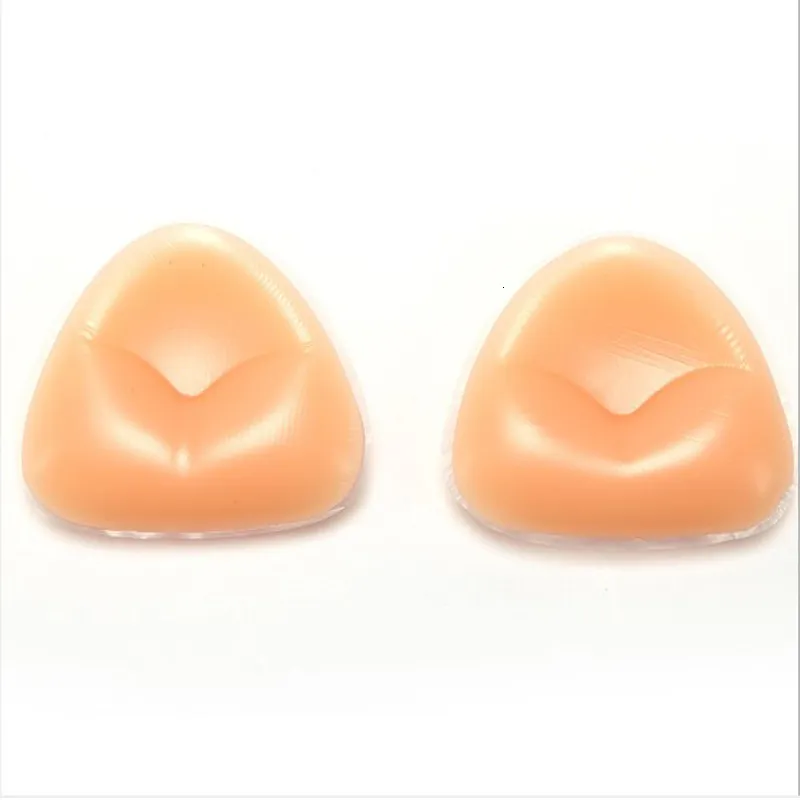 Silicone Triangle Silicone Breast Pads Inserts Push Up Bra Pads