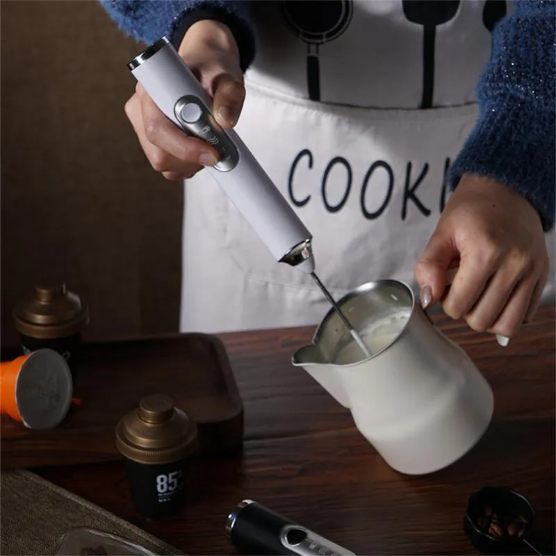 Electric Milk Frother, Usb Charging Three Gears Wireless Egg