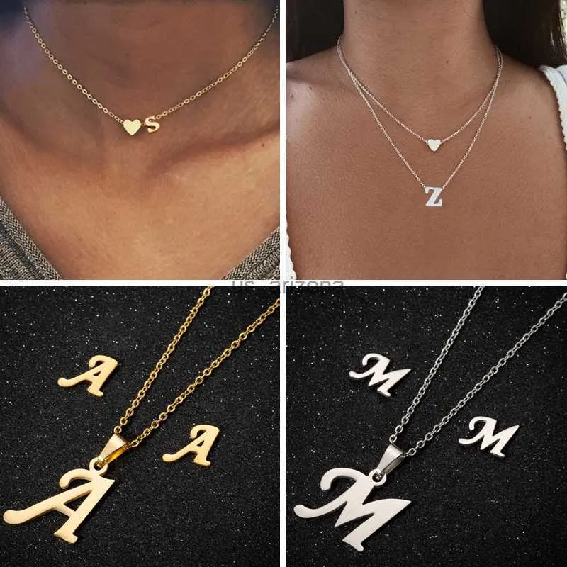 Diamond Initial Pendant A-Z 10 Karat Gold Letter Pendant Initial Necklace  Dainty Initial Charm Alphabet Letter Necklace 