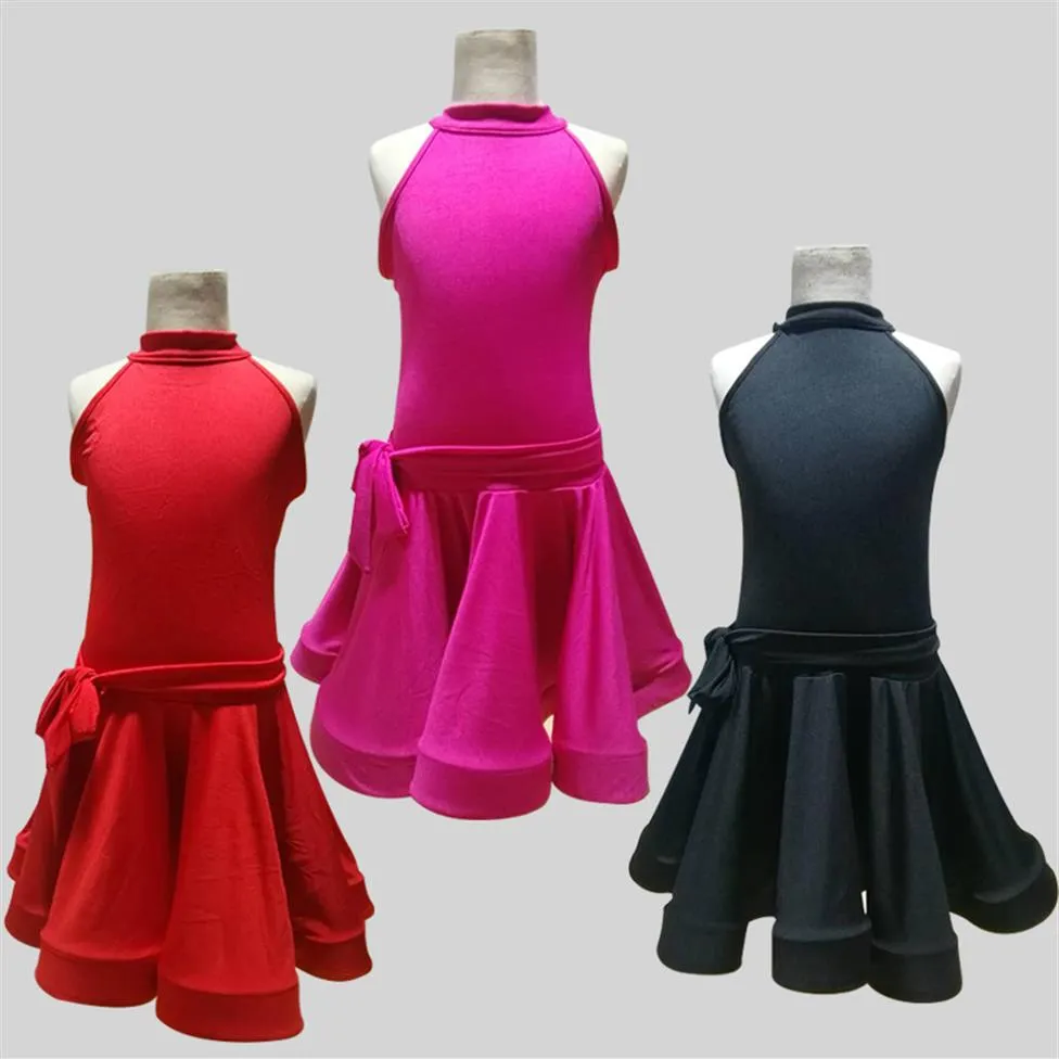 Stage Wear Professional Child Kid Children Latin Dance Dress For Girls Fringe Costumes Kids Modern Junior Milk Silk Girl Ballroom 289u