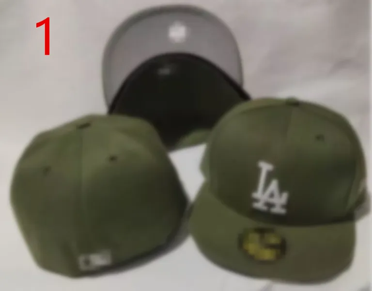 Мода Лос-Анджелес Мужская команда Бейсбол Полная закрытая кепка Женщины Темно-синий Красный KC_ LA_ Letter Gorras Bones Мужчины Женщины Повседневная Спорт на открытом воздухе Плоские приталенные шляпы hh-7.1