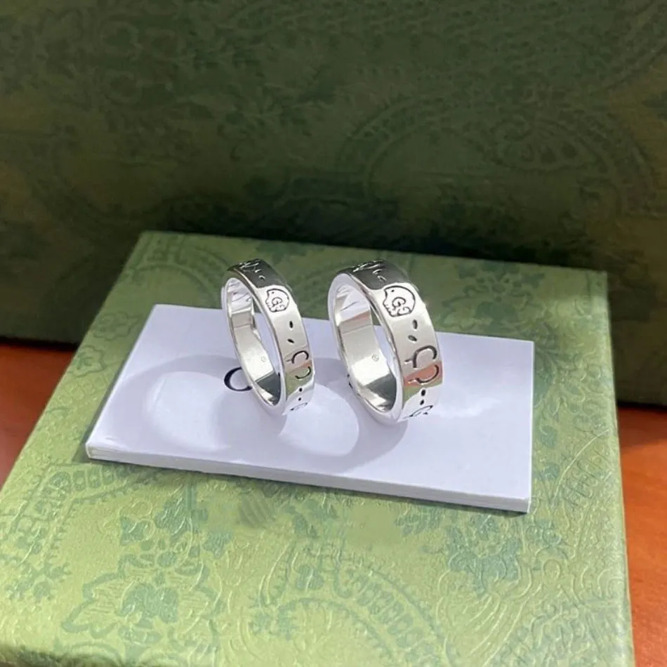 Anel de anel de designer anel de anel de anel de homem do anel de esqueleto para homem Anel de casamento Promise anel unissex Hiphop/Rock Ghost Jewelry