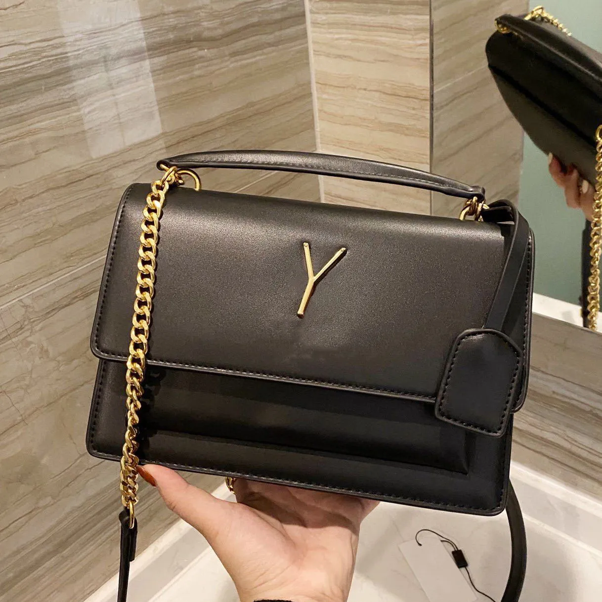 5a Luxurys Tasarımcılar Çanta Kadın Gün batımı Omuz Çantası WOC çanta koyun derisi Lou Bag Orijinal deri kapak altın zincir crossbody çantaları kadınlar için debriyaj çanta