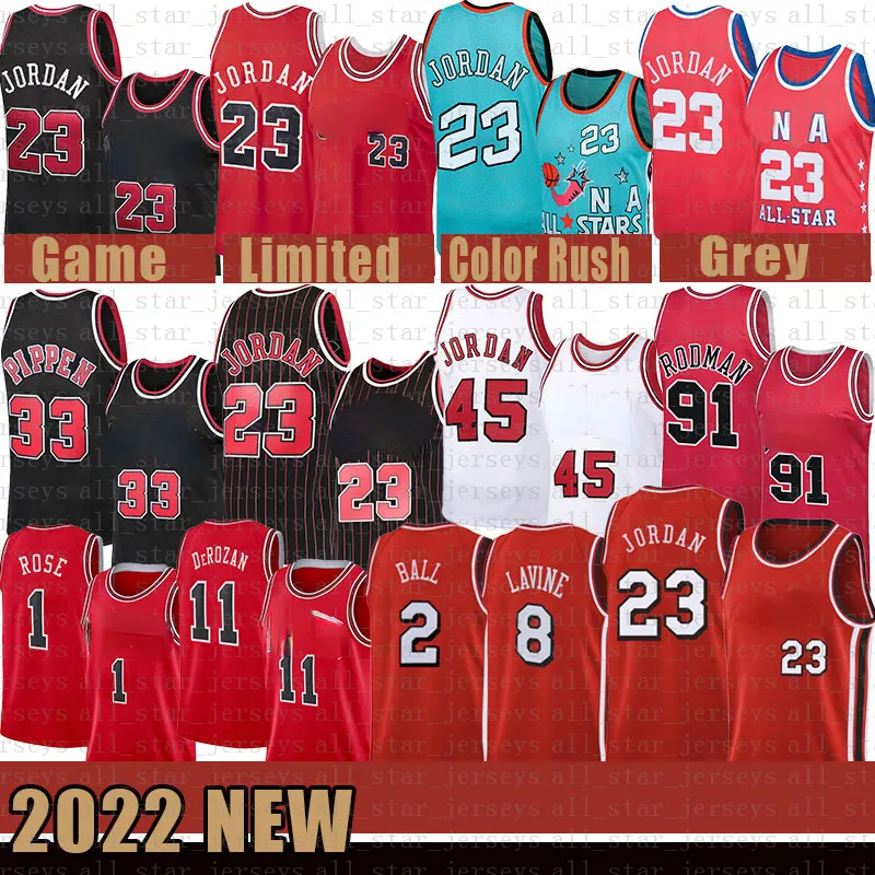 23 Michael Basketball Jerseys 8 LaVine Cheap Lonzo 2 Ball Mens Demar 11 DeRozan Youth Kids Derrick 1 Rose Vogue