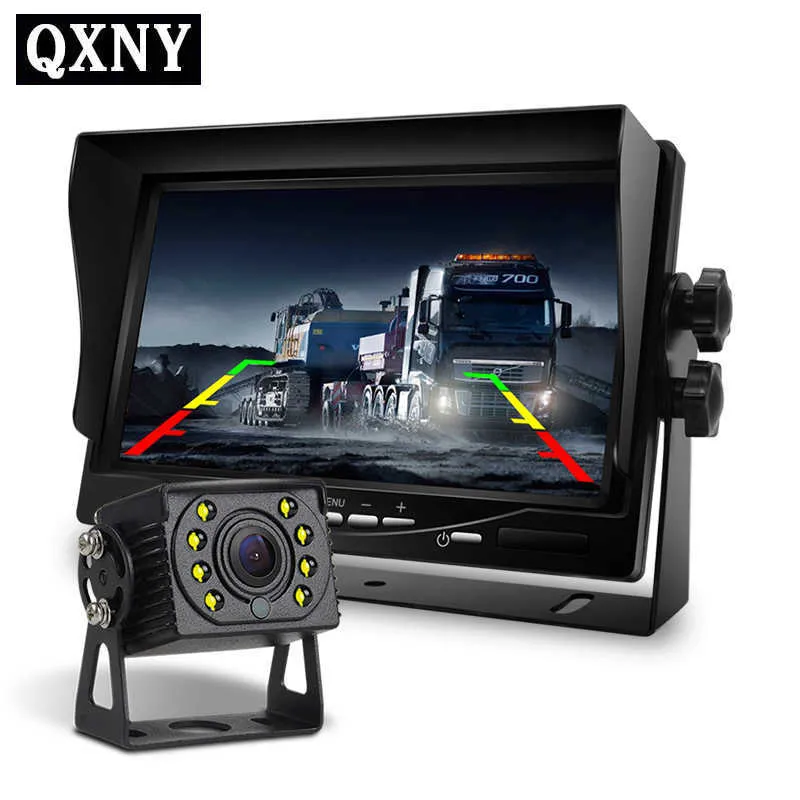 Voiture dvr vue arrière caméra de recul camion vision nocturne moniteur LCD 7 pouces affichage DVD idéal pour la surveillance vidéo de stationnement de bus RVHKD230701