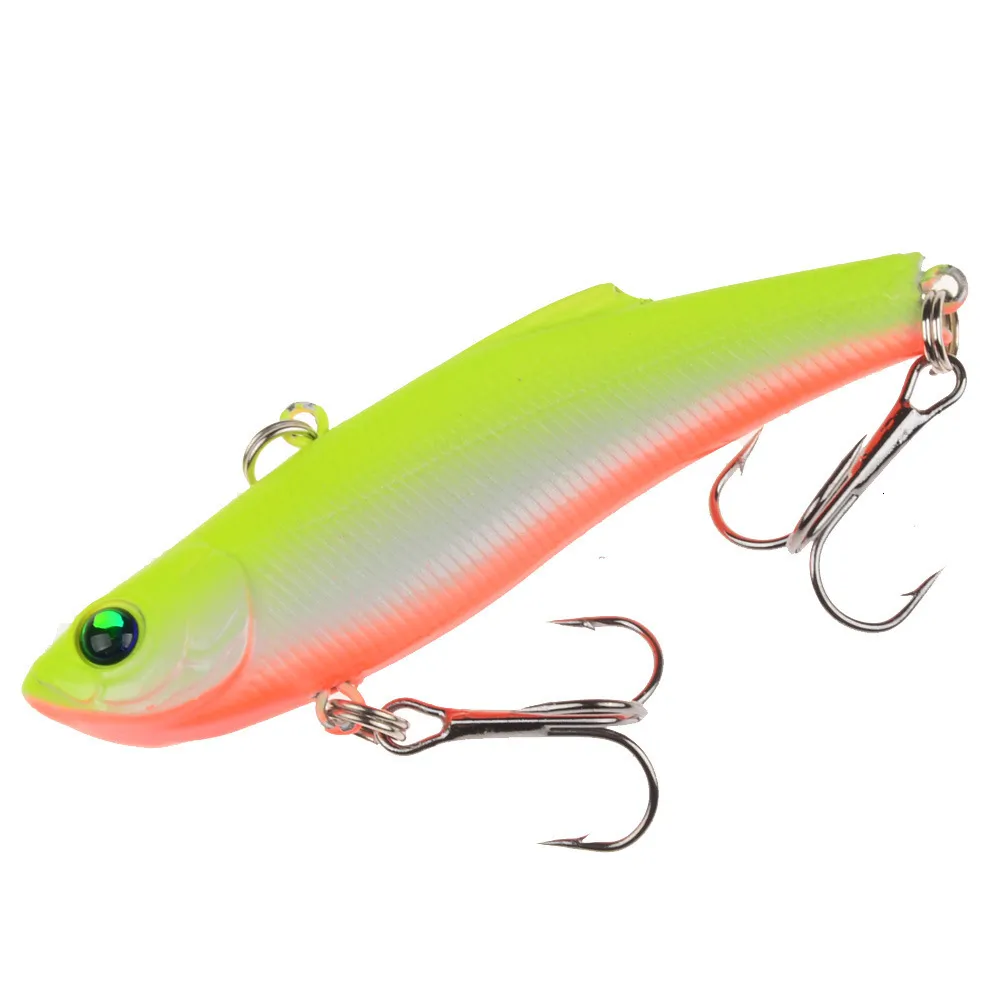 Aorace Winter Ice Fishing Lures Deutsch 7cm/18g Sinking Isca Rattlin  Vibration VIB Hard Bait Crankbait With Treble Hooks Tackle From Niao009,  $7.85