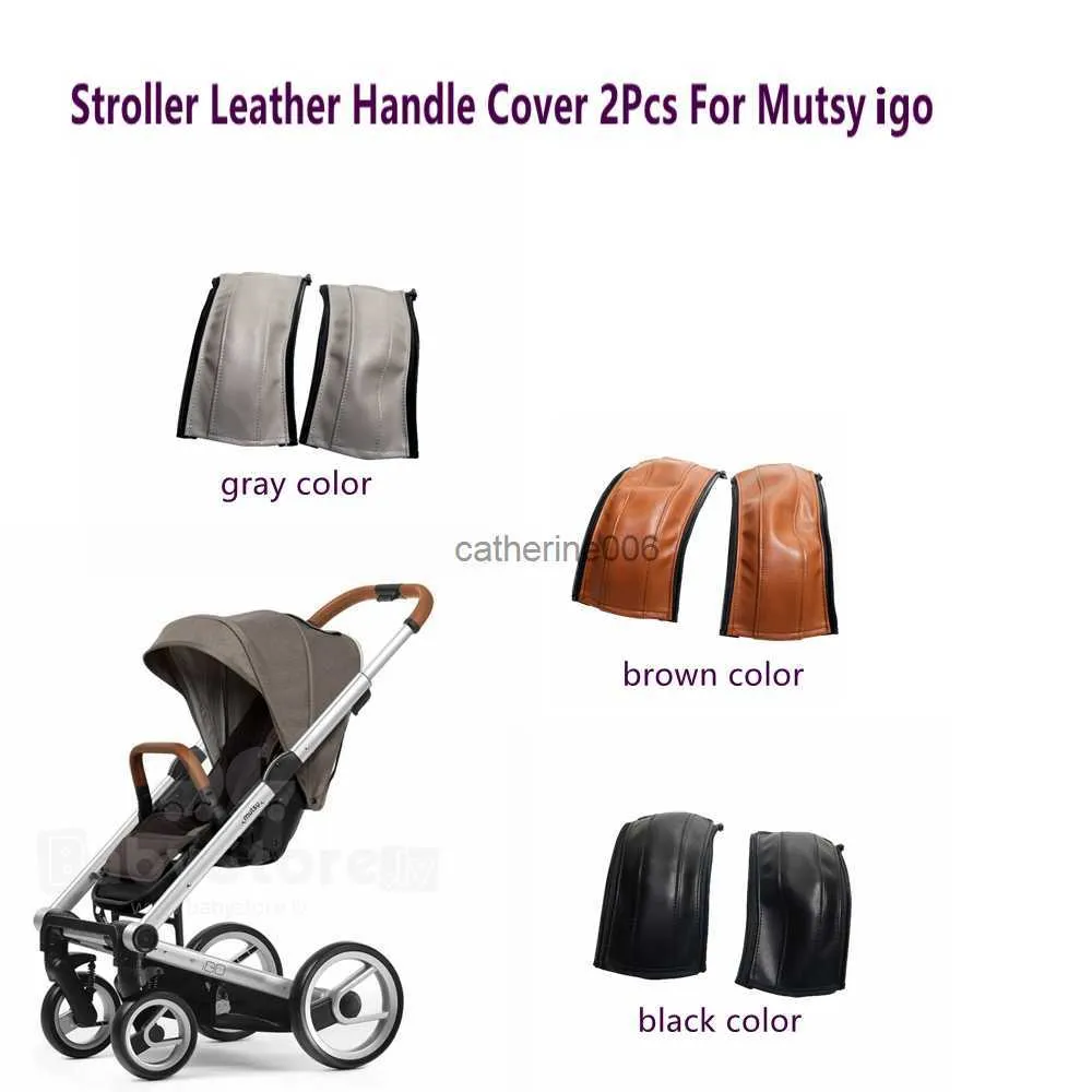 New Leather Pu Cover For Mutsy iGO Handle Bumper Armrest Sleeve Case Bar Protective Baby Stroller Bar Cover Pram Accessories L230625