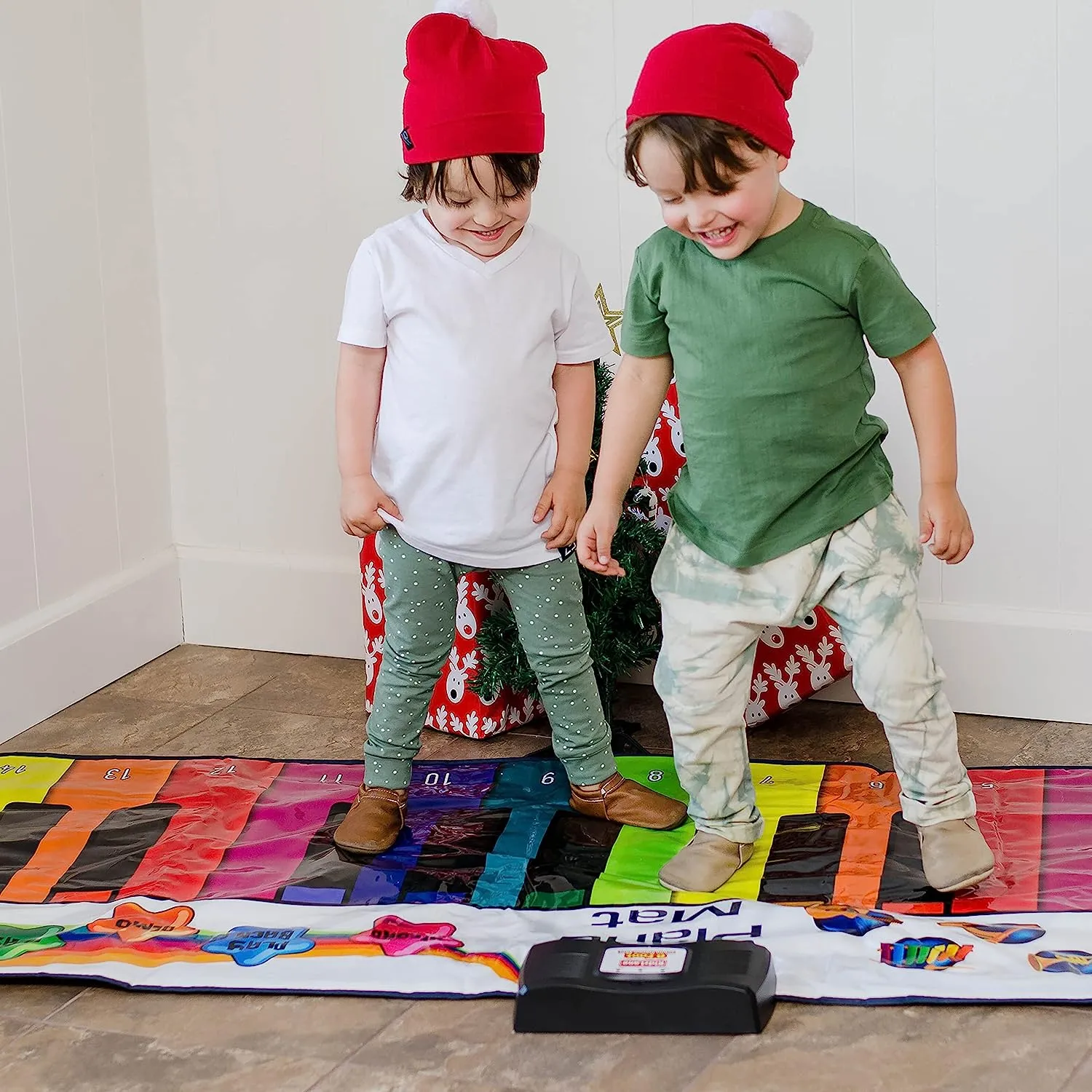 Tapis Musical, Tapis de Jeu Piano Enfants avec 8 Sons d'instruments,  Educatif Jouet Tapis de Musicaux, Tapis de Danse pour Bébés, Filles,  Garçons de 1 à 5 Ans (110 x 36 cm)