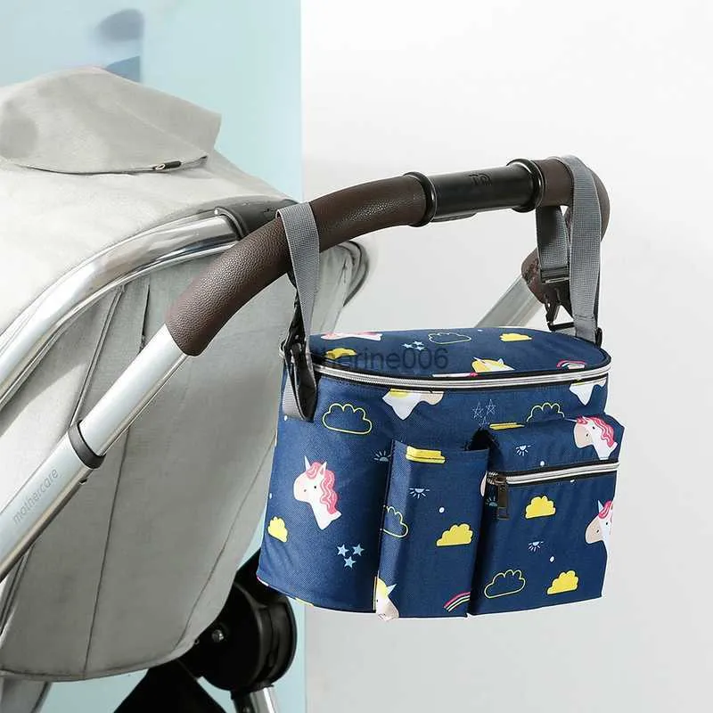 Baby Stroller Bag Cup Holder Bottle Diapers Bag Maternity Nappy Toys Organizer Babyzen Pram Trolley Stroller Accessories L230625