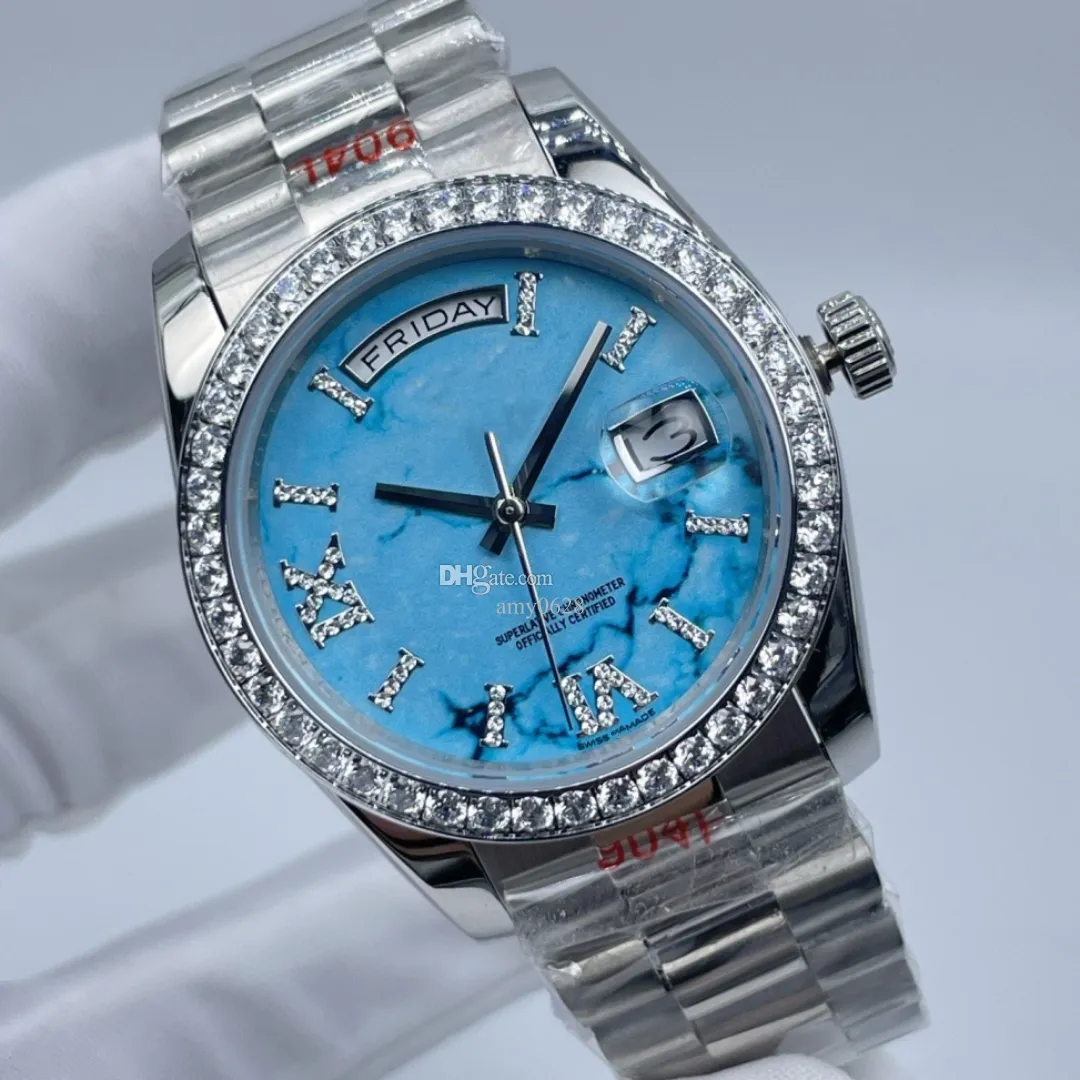 Relógio de diamante feminino novo estilo designer relógios de luxo feminino relógio romano script diamante relógio tamanho 36 mm relógios de alta qualidade montre