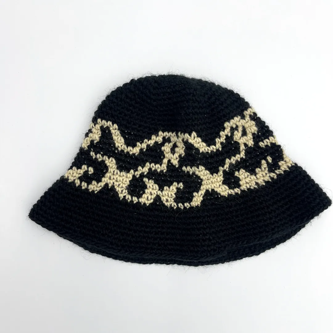 Nouveau 2023 mode mignon Bakar os tricot tissé à la main jacquard seau chapeau bassin casquette pêcheur taille unique coton chaud haute