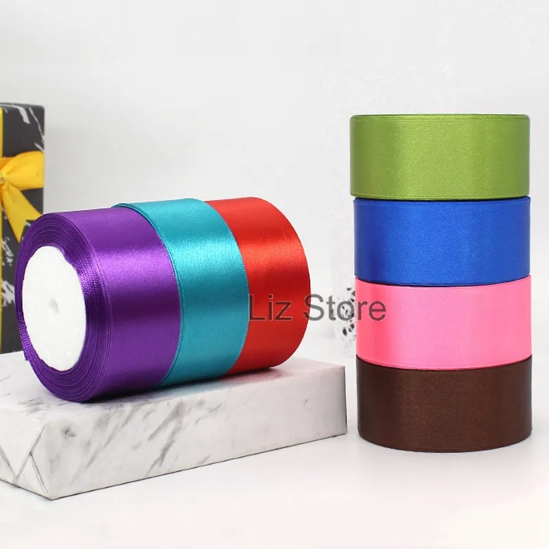 25 Yards/Roll 25mm Silk Satin Ribbons for Crafts Bow Handmade Gift Wrap  Party Wedding Decorative DIY Crafts Ribbon