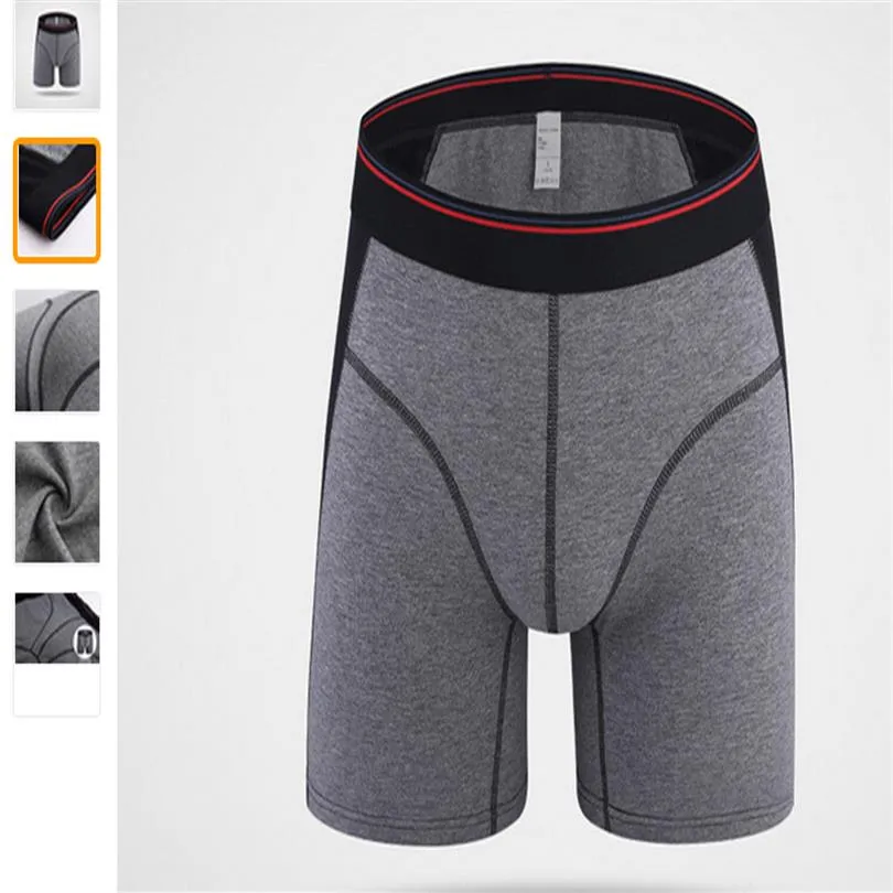 NEW Men underwear boxers brand s underpants s boxers male cotton long leg shapewear for men285o