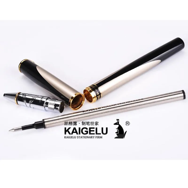 Pens MSS Kaigelu 220 Klasik Çeşme Rollerball Kalem Pürüzsüz Doldurma Gri Namlu Altın Trim Moda İş Hediyesi Öğrenci için