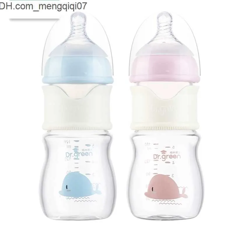 Biberons # Biberon en verre Widebore Quick Flush Anticolic born Milk Training Feeding Accessories Water Botellas Para 220708 Z230701