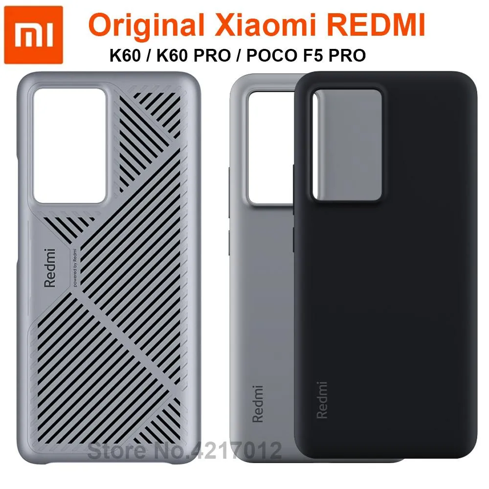 Parts Original Xiaomi Redmi K60 / K60 Pro / Poco F5 Pro Case Shockproof Silicone / Ice Cooling Protection Back Cover for Redmi K60 Pro
