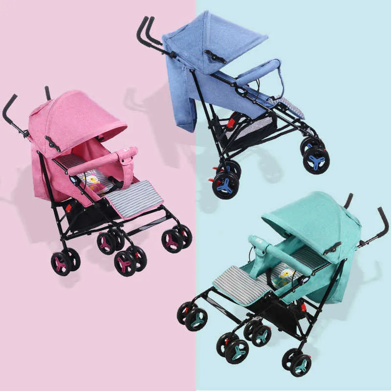 Strollers# Shock Absorption Baby Stroller Ultra Light Folding Sitting and Lying High Landscape Suitable for Demand In 4 Seasons L230625 Q240429