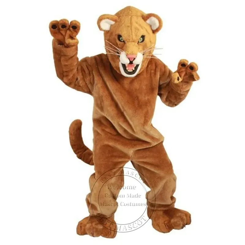 Nouveau déguisement de mascotte Lions de montagne adulte thème de dessin animé déguisement costume de noël