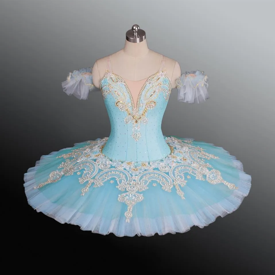 Girls Light Blue Swan Lake Ballet Tutu Purple Professonal Ballet Pancake Tutu For Competition Women Ballet Stage Costumes Skirt Fo191l