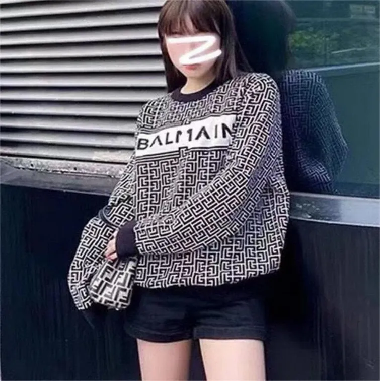 23ss femmes chandails tricotés à manches longues mode décontracté pulls de créateur BLM18
