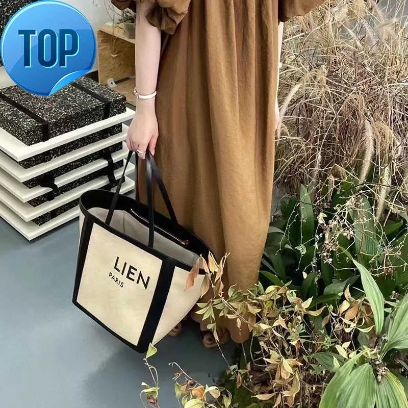 Designer Bag Summer Canvas Tote Stor bokstav Enstaka axel underarm 2023 New Women's Leather Leisure Triumphal Arch Factory Direct Sale Luxury Handväskor