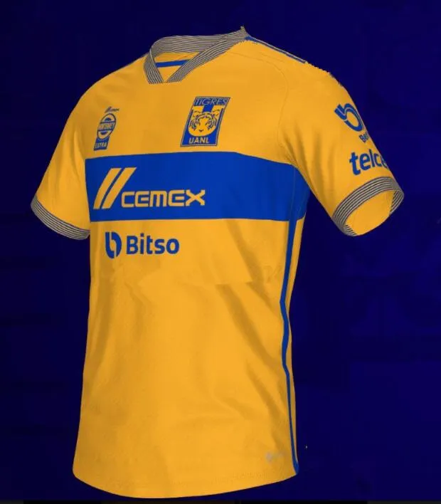 23 24 Tigres UANL soccer jerseyS home away THIRD 3rd 2023 2024 Mexico liga MX Vargas AQUINO PIZARRO NICOLAS valencia F. THAUVIN GIGNAC football shirts