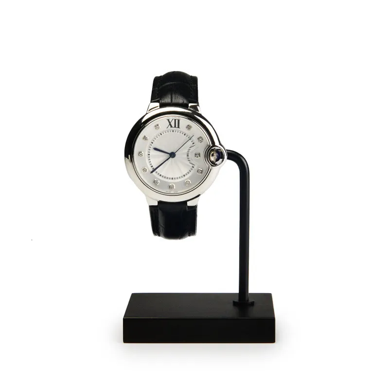 Boîtes à bijoux Support de support de montre unique Présentoir en métal Accessoires d'affichage créatifs Acrylique Couple Cadeau Style simple Mode Alliage d'aluminium 230701