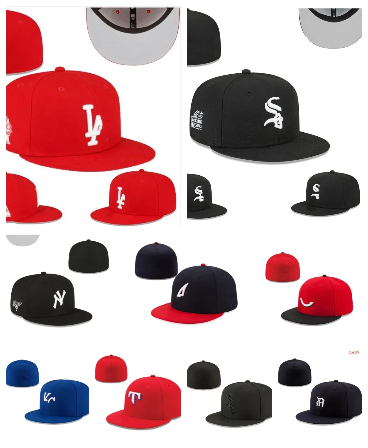 Moda Cappelli aderenti Cappello snapbacks Cappellini da calcio regolabili Tutto il logo della squadra bambino Sport all'aria aperta Ricamo Cotone Chiuso Berretti da pescatore berretto firmato flex