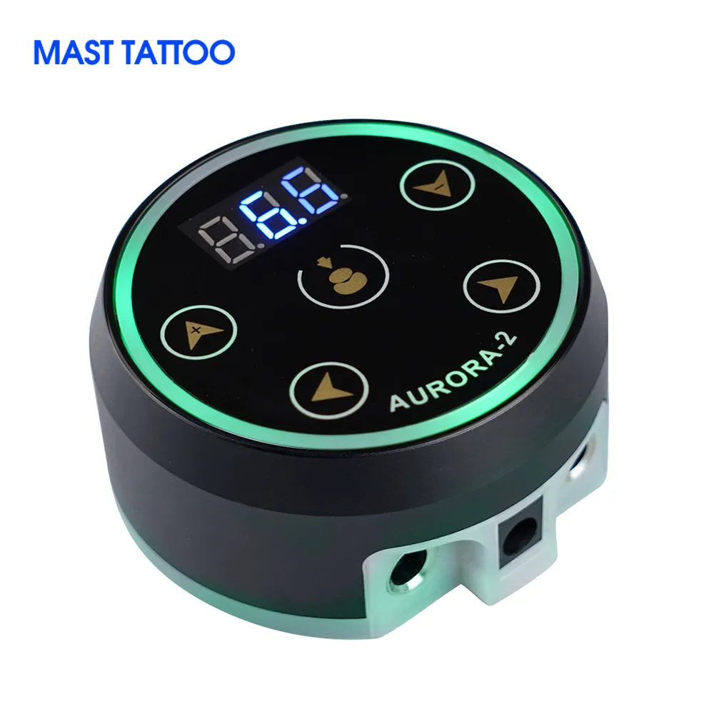 Permanente make-up Power Aurora-2 Daul Mode Switching Mini Touchpad Tattoo Voeding Digitaal LCD-scherm met adapter voor machine Pen Tattoo Supplies 230701